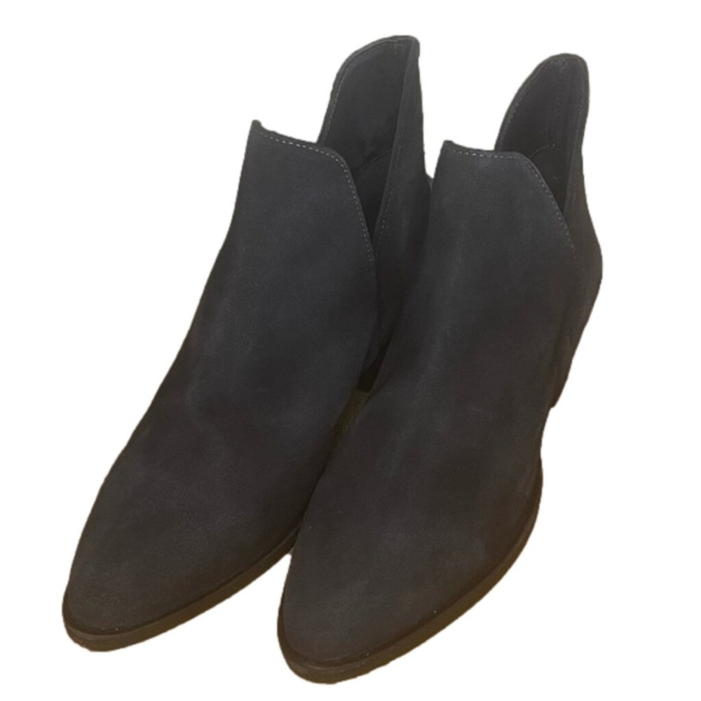 Free People Double V Suede Ankle Boot Color Black NEW Sizes 37.5